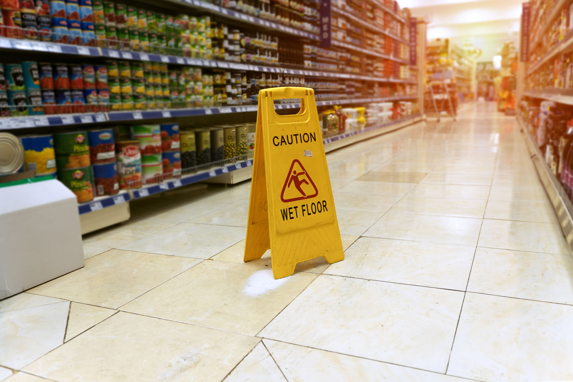 Slips, Trips & Falls in public supermarkets, shops and shopping centres